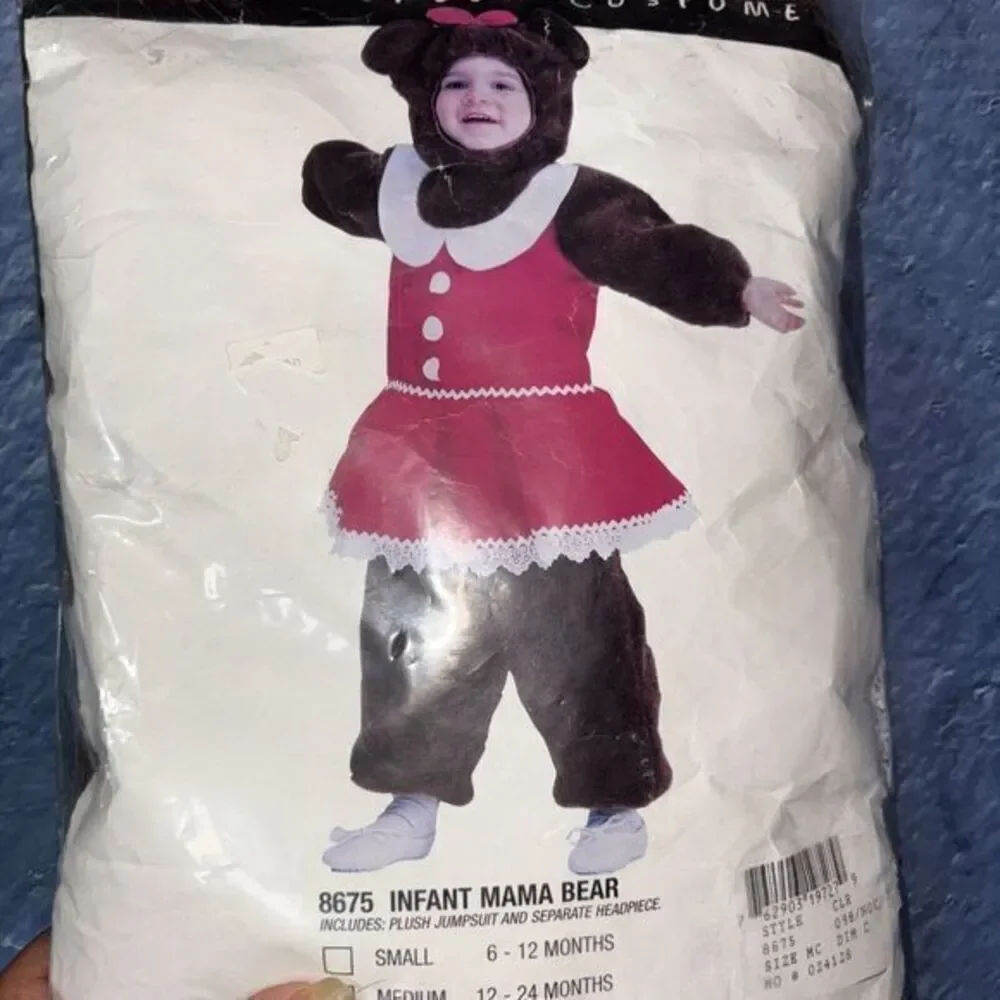 Infant Teddy Bear Costume -‎ Medium  - Used Once Very Cute  Halloween Costumes